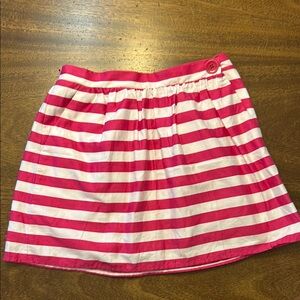 Lilly Pulitzer Vibrant Pink and White Mini Skirt